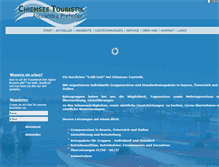 Tablet Screenshot of chiemsee-touristik.com